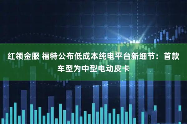红领金服 福特公布低成本纯电平台新细节：首款车型为中型电动皮卡